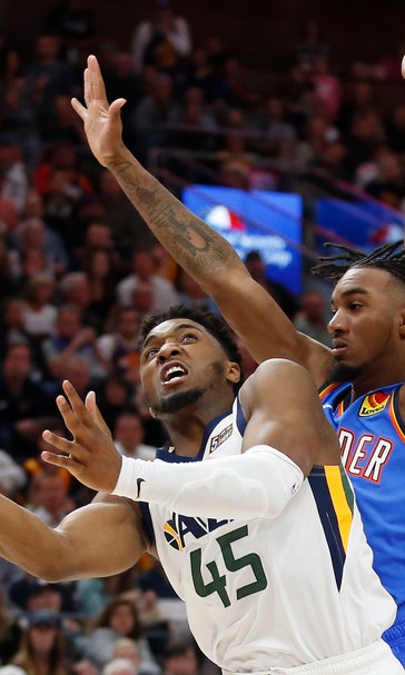 Mitchell has 32 and 12, leads Jazz over Thunder 100-95